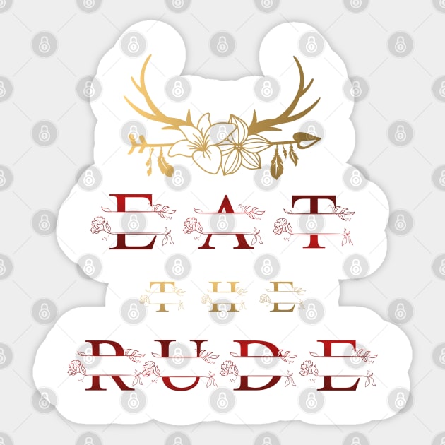 Hannibal - Eat the Rude Sticker by SATVRNAES